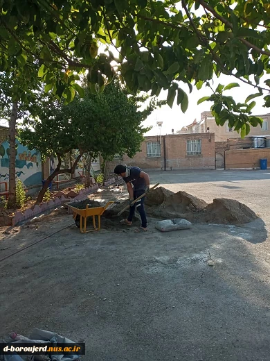 فضای سازی دور باغچه ها 3