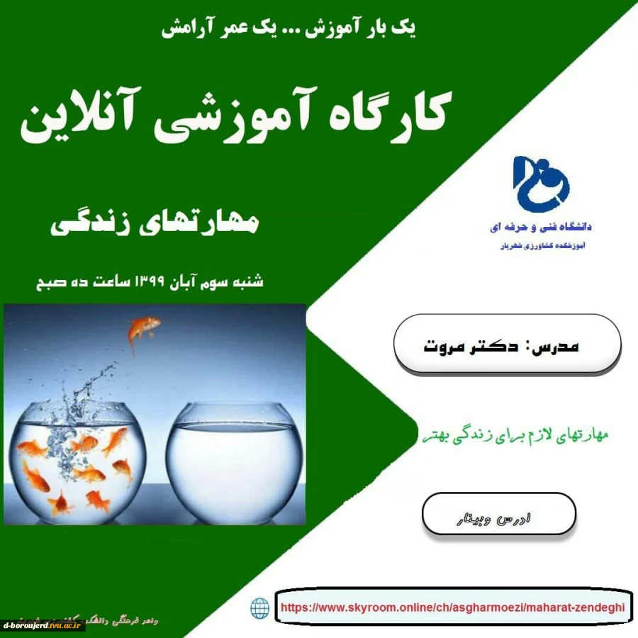 کارگاه آموزشی آنلاین (مهارتهای زندگی) 2