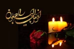 همکار گرامی آقای ژونی
مصیبت وارده را از صمیم قلب تسلیت عرض می نمائیم .
خداوند متعال روح پاکش را با مولایش علی ( ع ) محشور نماید.
و به بازماندگان صبر جزیل عنایت فرماید . 2