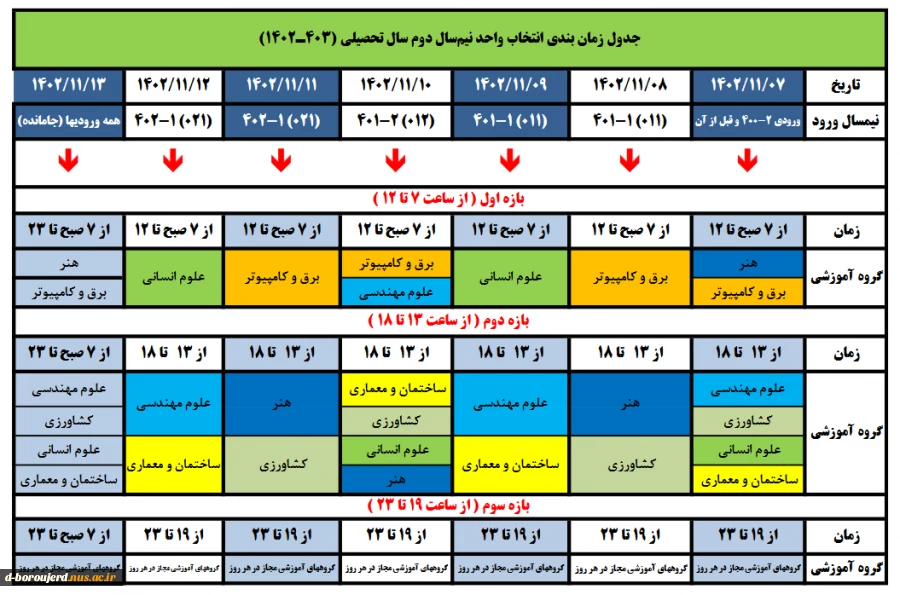 راهنمای   انتخاب واحد و حذف و اضافه  دانشجویان ترم دوم به بعد  2