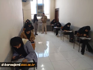 بازدید دکتر پیرحیاتی رئیس آموزشکده ملی مهارت دختران بروجرد از حوزه امتحانات 4