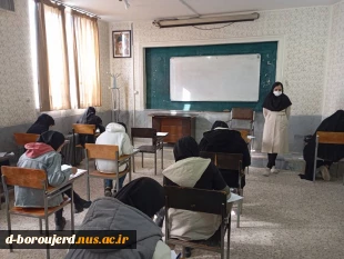 بازدید دکتر پیرحیاتی رئیس آموزشکده ملی مهارت دختران بروجرد از حوزه امتحانات 5