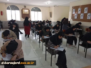 بازدید دکتر پیرحیاتی رئیس آموزشکده ملی مهارت دختران بروجرد از حوزه امتحانات 7