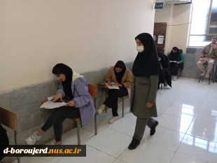 بازدید دکتر پیرحیاتی رئیس آموزشکده ملی مهارت دختران بروجرد از حوزه امتحانات 8